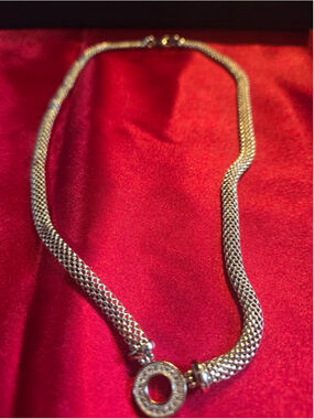 Contessa Di Capri Sterling Silver Necklace One Size Silver